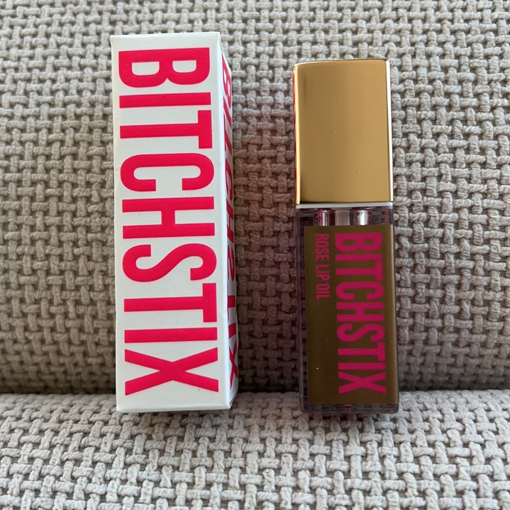BITCHSTICK rose lip oil new in box